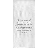 GCFET Daughter Gifts Kitchen Towels - Daughter Gifts Decorative Waffle Dish Towels, Daughter Gifts Hand Tea Tolwes,Daughter Gifts,Daughter Gifts from Mom (16×24 Inches)