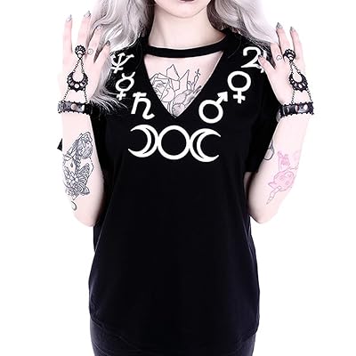 v neck top with choker