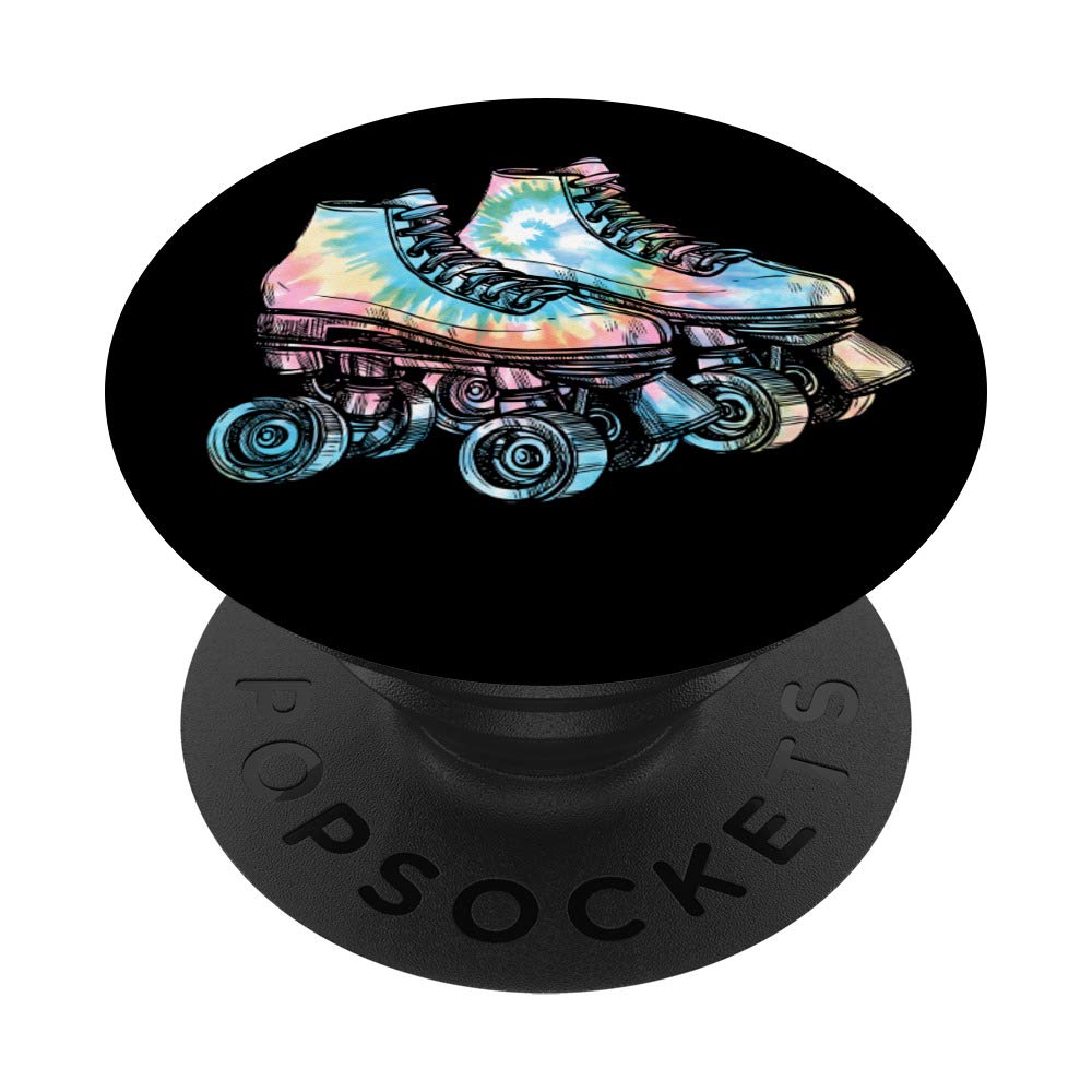 Tie Dye Roller Skates PopSockets Grip and Stand for Phones and Tablets