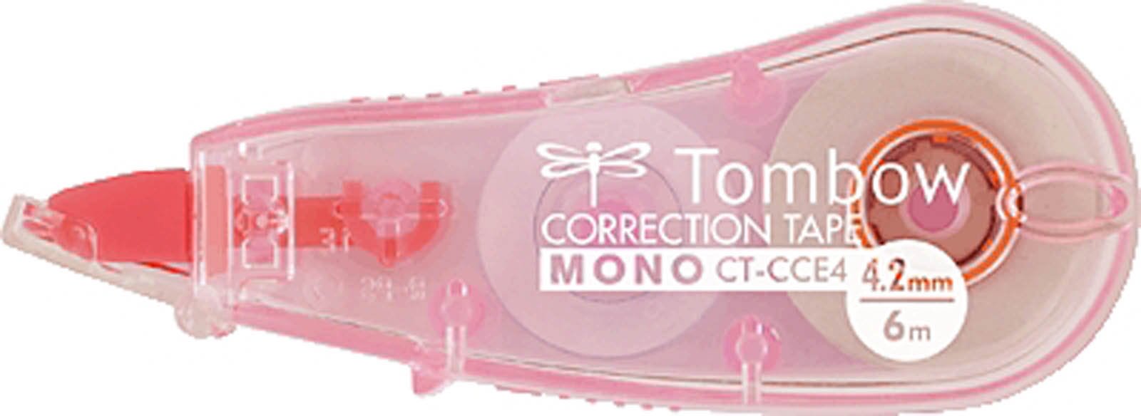 Tombow Mini Correction Tape 4.2 mm x 6 m in Blister Packaging Transparent Pink