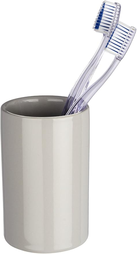 Vaso De Dientes Wenko Polaris Gris Mate con Ofertas en Carrefour