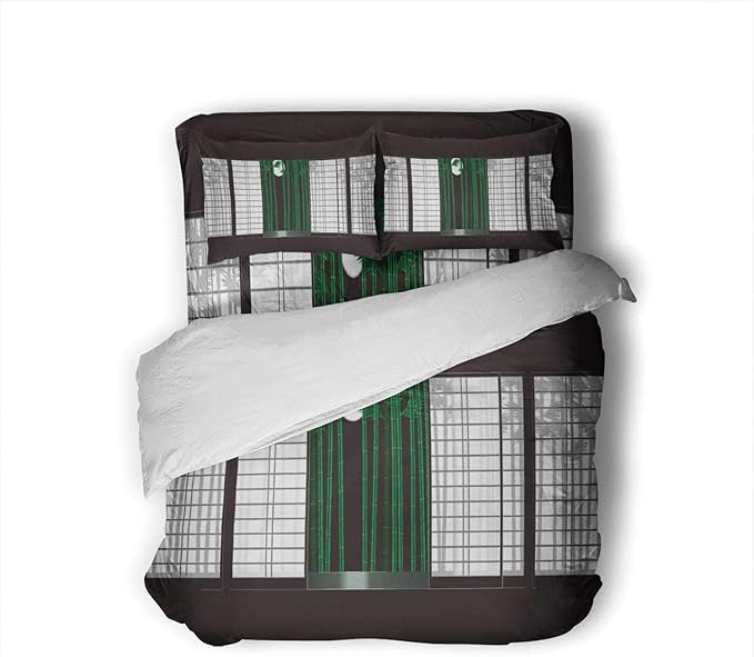 Amazon Com Elioswpiar Queen Size Sheet Moon Shoji Bed Sheets And Bamboo Japanese Style Room Shoji Size Sheet Sets Queen Home Kitchen