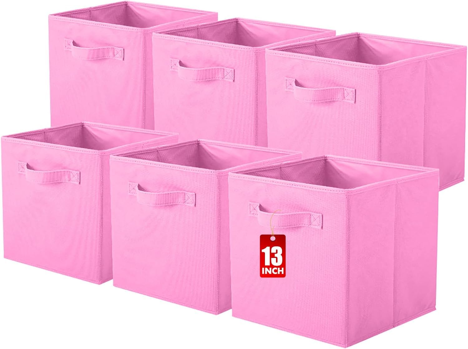 powerking Cube Storage Boxes, Foldable Fabric Storage Bins And Cloth Storage Organizer Drawer For Shelves, Closet And Toys Storage, 33 X 33 X 33 CM