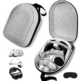 BnLnHOGVR Carrying Case Compatible with Oculus Meta Quest 3S/Quest 3/Quest 2/Steam Frame VR Headsets Original Head Strap and Controller Accessories, Hard Shell Bag for Travel and Storage