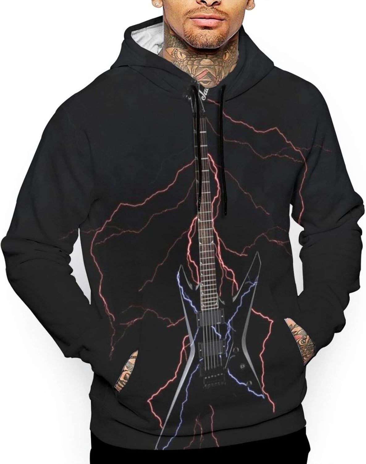 Guitar Hoodie,Long Sleeve Hooded Sweatshirt with Pockets. Amazon.ca Clothing & Accessories