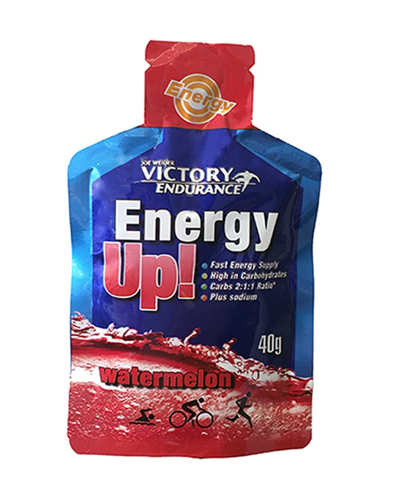 Victory Endurance Energy Up Gel (24x40g) Watermelon Flavour with Added Sodium; Immediate Energy