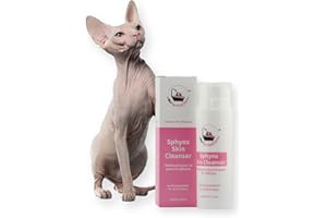 Mr Wrinkles Sphynx Hairless Cat Soothing Skin Cleanser, 100% Natural Cat Safe Ingredients, Made in Canada, Gentler Than Shamp