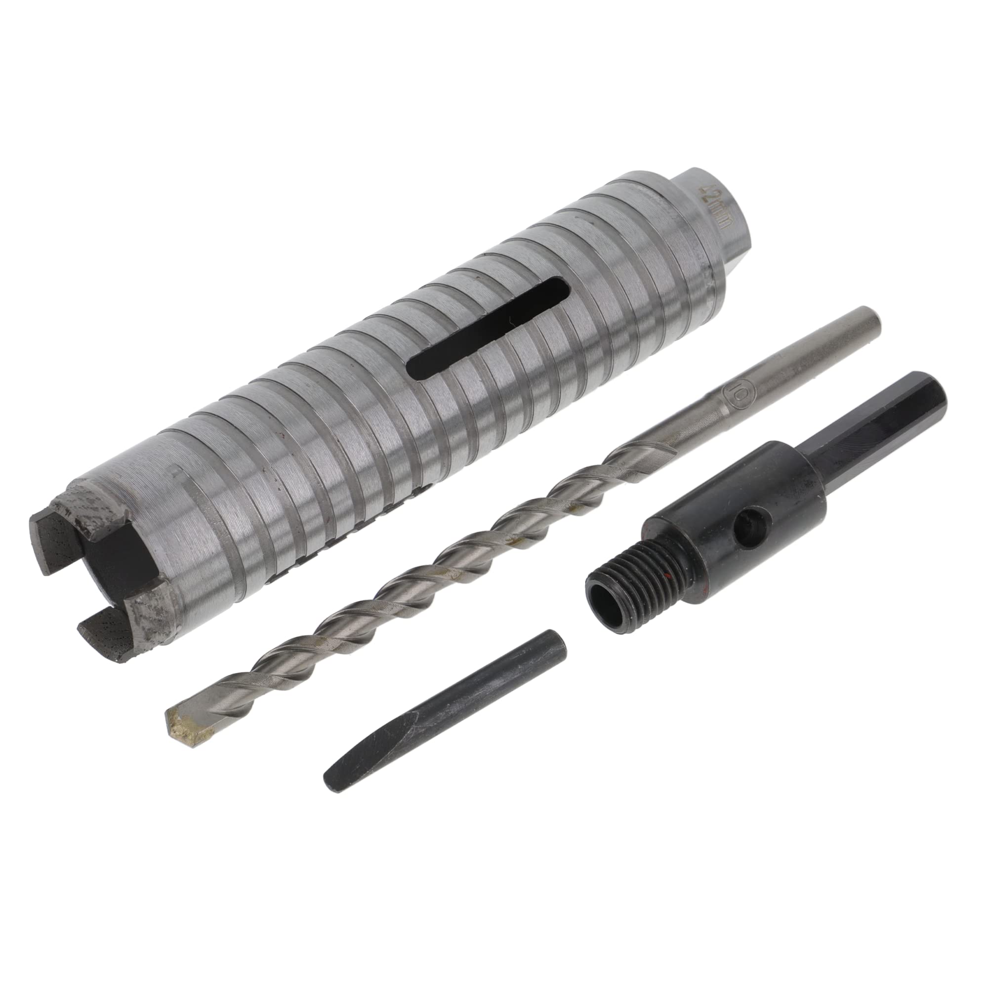 PRODIAMANT diamond core bit ø 42mm effective length 150mm with hexagon adapter laser welded for dry drilling in concrete