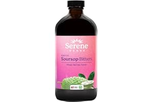 Serene Herbs Soursop Bitters Liquid Mixed Berry with Soursop Leaves for Gut Cleanse, Detox & Immune Boost with Black Seed, Mo