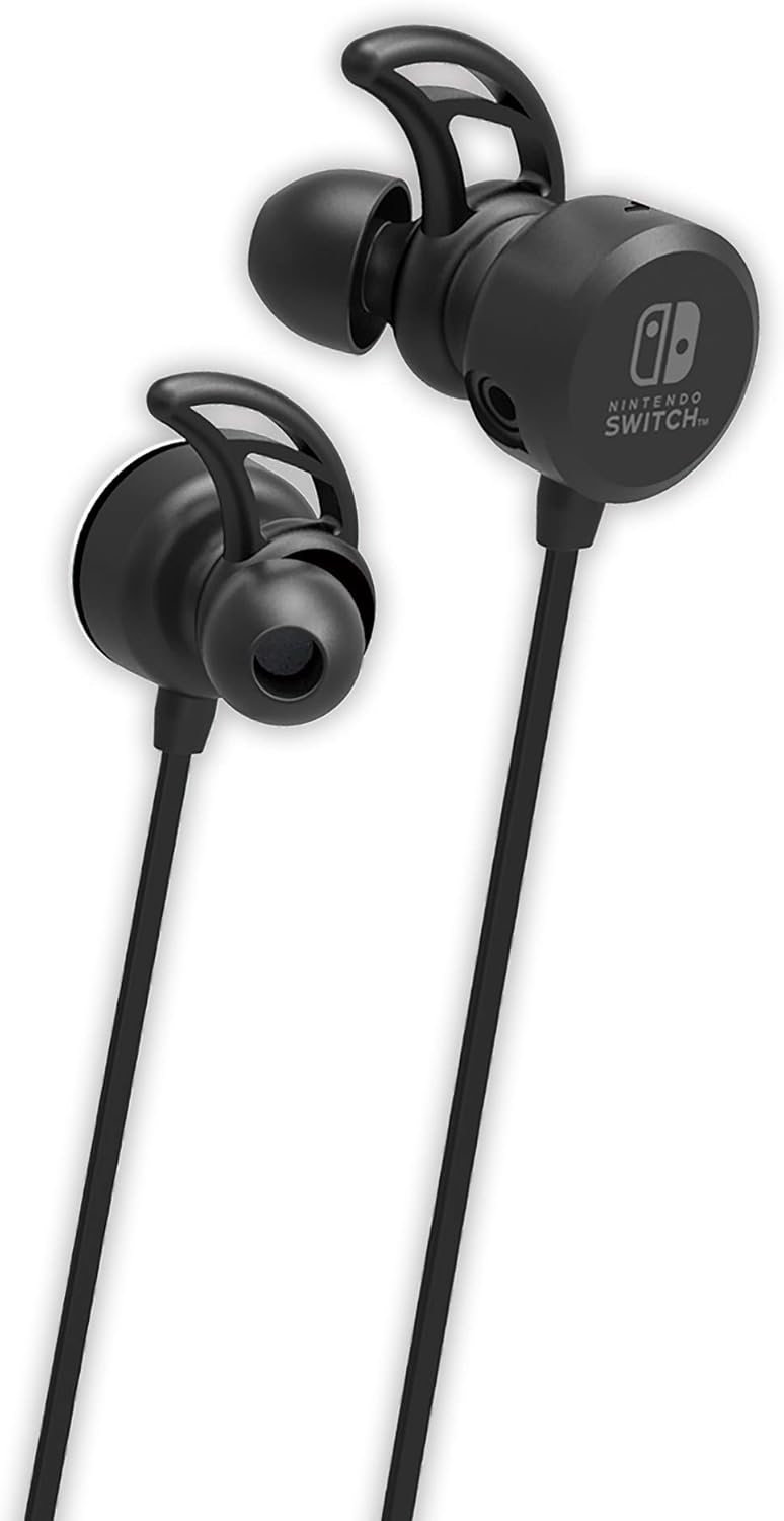 Amazon 任天堂ライセンス商品 ミキサー付き ホリゲーミングヘッドセット インイヤー For Nintendo Switch ブラック Nintendo Switch Online ボイスチャット対応 周辺機器 アクセサリ