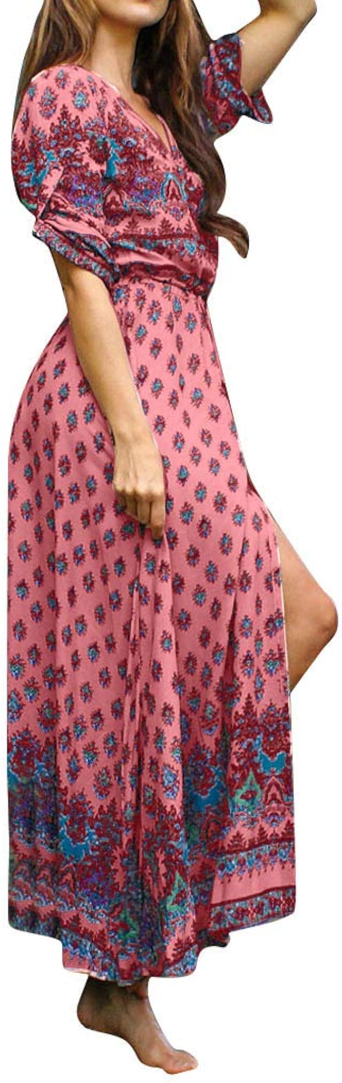 flowy dresses short casual