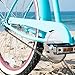 sixthreezero Women's Single Speed Beach Cruiser Bicycle, Teal Blue w/ Brown Seat/Grips, 26