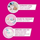 Casdon Casdon Baby Huggles Changing Mat Set Dolls 46cm Nappy Brush Talc view 5