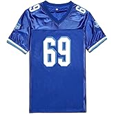 AIFFEE Men's Billy Bob #69 Texas Football Jersey Blue Color Stitched Size S-3XL