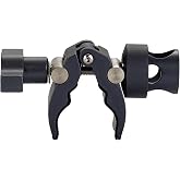 9.Solutions Python Clamp Mini, Unique Grip Head that Fastens onto Rods Ranging in Diameter from 1/4" to 5/8", Max Load: 11lbs, 9.VB5079, Crab Clamp Rod Clamp