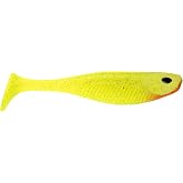 Nomad Design Live Ops Dozer 3&rdquo; Minnow Unrigged Swimbait Soft Bait Lure, Slow-Speed High Vibration with Reactor-UV &amp; Glow, Chartreuse UV (5 Pack), for Speckled Trout &amp; Redfish