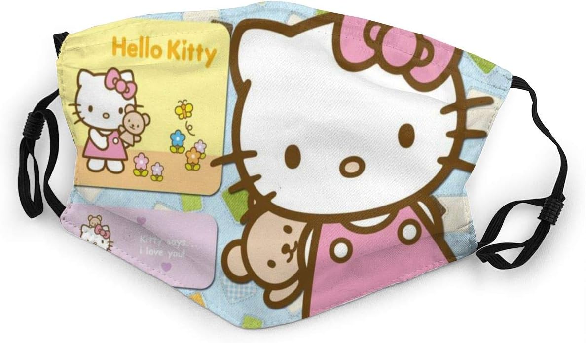 Edith Lucis Hello Kitty Teens Face M-as-ks, Medical M-as-ke with Elastic Ear Loop for Boys & Girls
