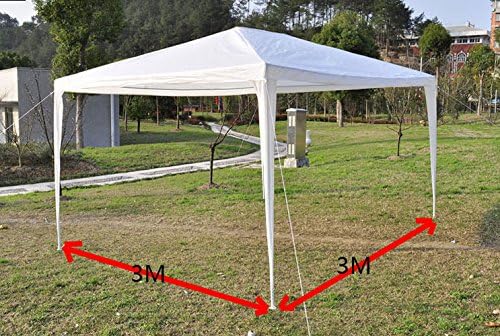 10′ x 10′ New Party Tent Outdoor Heavy Duty Gazebo Wedding Canopy Beach Tents Straight leg White