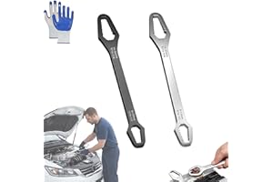 Universal Self Adjusting Wrench Double Ended Self Tightening Wrench 8-24mm & 3-17mm Multifunctional Adjustable Spanner Tool w