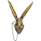 UITWMKTG Gold Animal Head Wall Decor Wall Sculpture Home Decor Statue for Living Room Office Bedroom Modern Decor for Men Women Rabbit