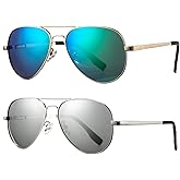 HJSTES Polarized Kids Aviator Sunglasses for Girls Boys Classic Juniors Glasses UV400 Protection Lens,52mm