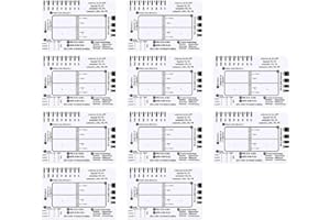 Lawnoval ECG 7-Step Interpretation Ruler, Transparent Plastic Caliper for EKG Analysis, ID-Sized Portable for Healthcare Prof