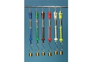 United Scientific Supplies SB5000-P Spring Scale, 100 g / 1N, 17.78" Length, Yellow