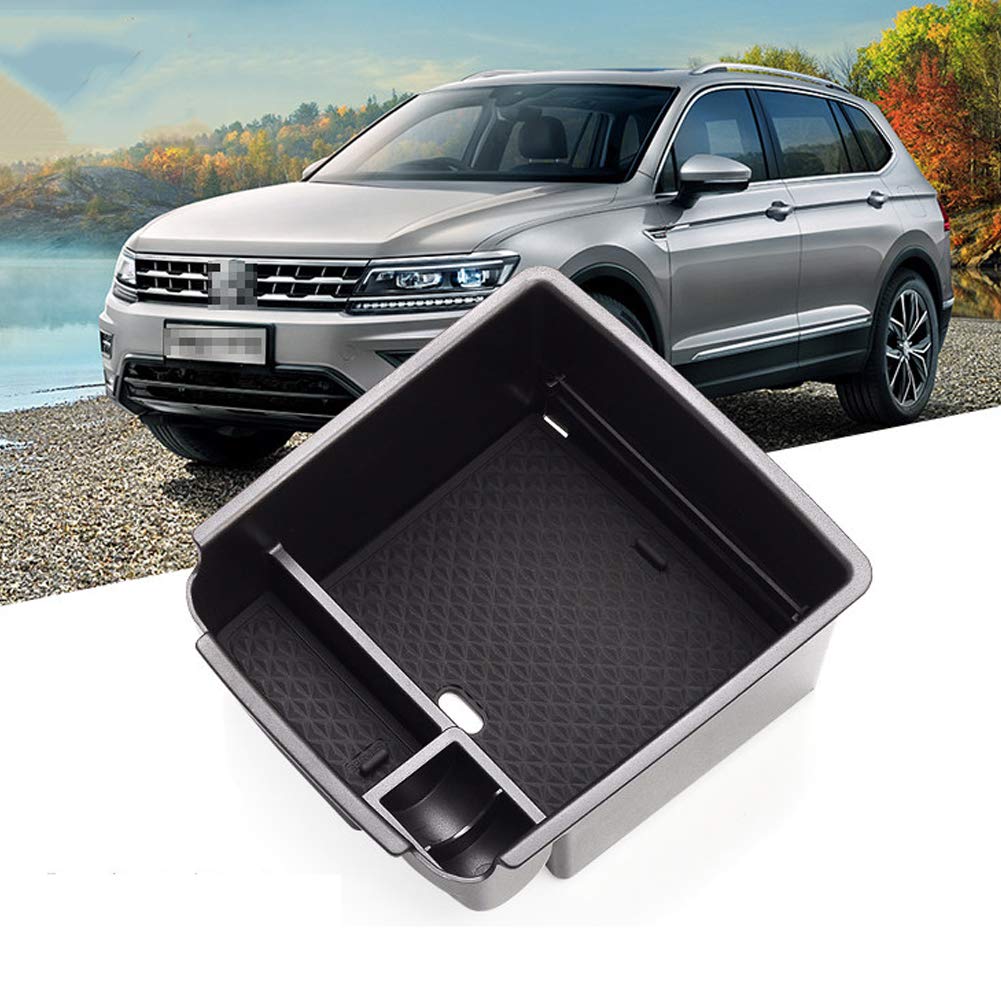 LFOTPP Car Armrest Organizer for Seat Tarraco/V W Tiguan, Center Console Arm Rest Tray, Glove Compartment Storage Box Interior Accessories