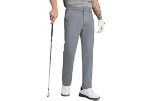 M MAELREG Golf Fleece Lined Pants Men Softshell Water-Resistant Workout Casual Outdoor Hiking Insulated Winter Pants for Men