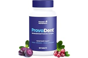 Nature’s NutriWave ProvaDent - Original Formulated Supplements for Teeth and Gums Health | Bad Breath Treatment for Adults | Boosts Oral Health - 100% Natural, Made in USA, 60 Tablets, 1 Month Supply