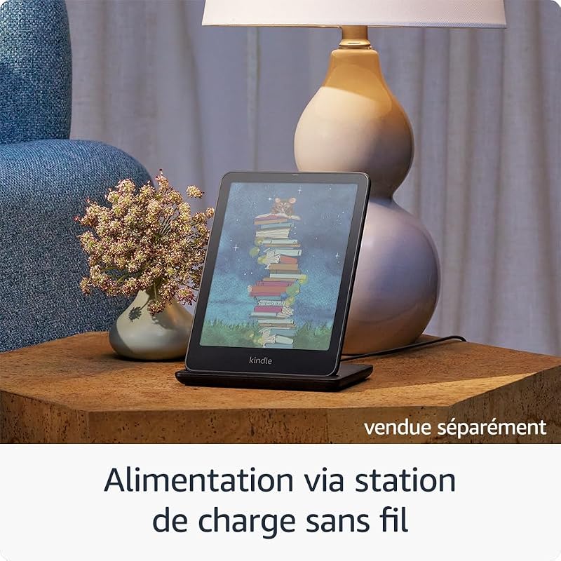 Kindle Colorsoft Signature Edition 32 Go (modèle 2024) : avec écran couleur, éclairage avant à réglage automatique, charge sans fil et grande autonomie (noir métallisé)