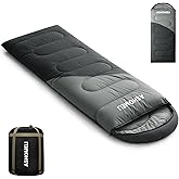 ASHOMELI Camping Sleeping Bags for Adults - 4 Season Warm & Cool Weather - Summer, Spring, Fall, Winter, Lightweight, Waterproof Sleeping Bag for Camping, Traveling, Indoors and Outdoors