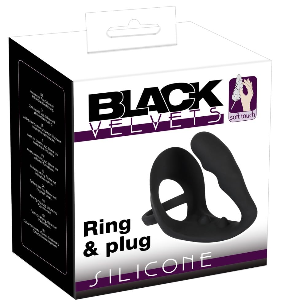 Black Velvets Cock Ring and Anal Plug