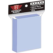 Homthy 100 Counts Clear Penny Card Sleeves, Plastic Soft Card Protectors,  Fit for MTG, Baseball, Sports Cards, Game Cards, Standard Size (3.58 x 2.6  inches), Polypropylene Material : Amazon.ca: Toys & Games