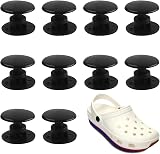 Cncedi 16mm Black Strap Rivets 10pcs Plastic Screw Rivets Shoe Charm Backs view 1