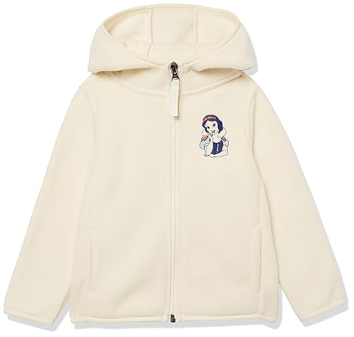 Amazon Essentials Disney | Marvel | Star Wars | Princess Toddler Girls' Polar Fleece Full-Zip Hoodie Jackets, Snow White, 3T