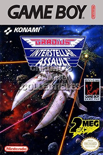 PALOMA NIEVES CGC Huge Poster - Gradius the Interstellar Assault Original Nintendo Gameboy Box Art- GBO023 (24" X 36")
