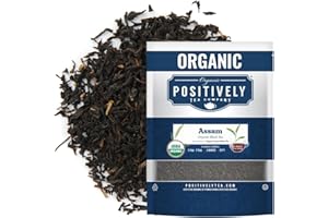 Organic Positively Tea Company, Assam TGFOP Black Tea, Loose Leaf, 16 Ounce
