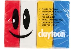 Van Aken Claytoon Modeling Clay 1 lb (Four 4-oz Bars) – Use for Claymation, Models, and Stop Motion (Circus)