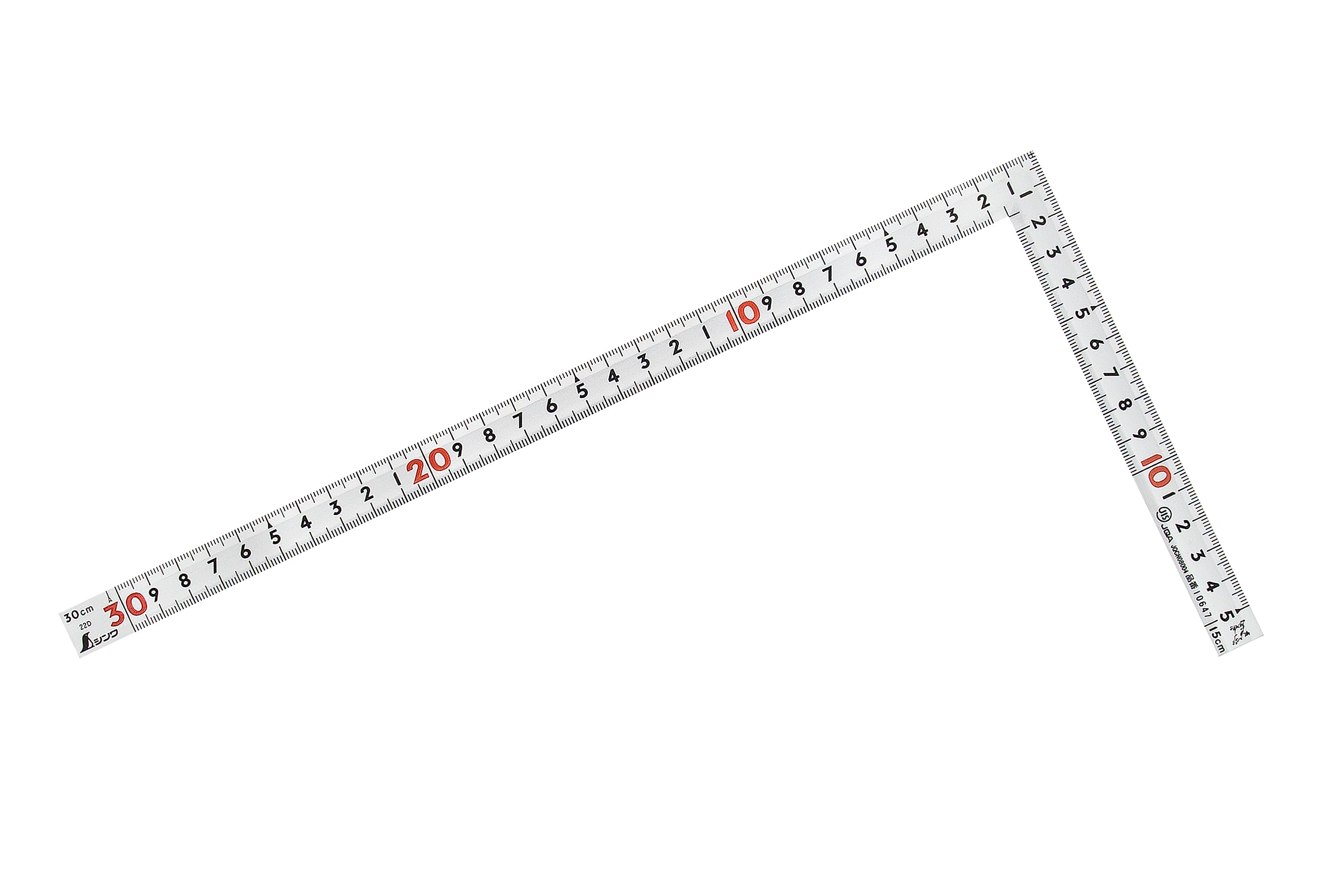 Shinwa Sokutei Steel Square Silver 30cm (10647) (Japan Import)