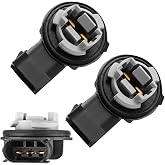 VANKUB 2 PCS Turn Signal Tail Light Socket Dodge Ram 1500 2009-2020, Ram 2500 3500 2010-2020, 3 Terminal Lamp Rear Tail Light Bulb Plug Socket, OEM# 68226719AA