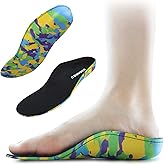 Eggseed Kids Orthotic Cushioning Arch Support Shoe Insoles, Children EVA Foam Inserts for Flat Feet, Plantar Fasciitis Size 12.5