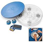 Rockler Saw Blade Cleaning Kit - Cleaner for Circular, Table Saw &amp; Miter Blades 6-1/4'' to 12'' - Scrubber, Dish &amp; Holder - Woodworking Tool Care Set for Removing Pitch, Resin, Dirt Build-Up