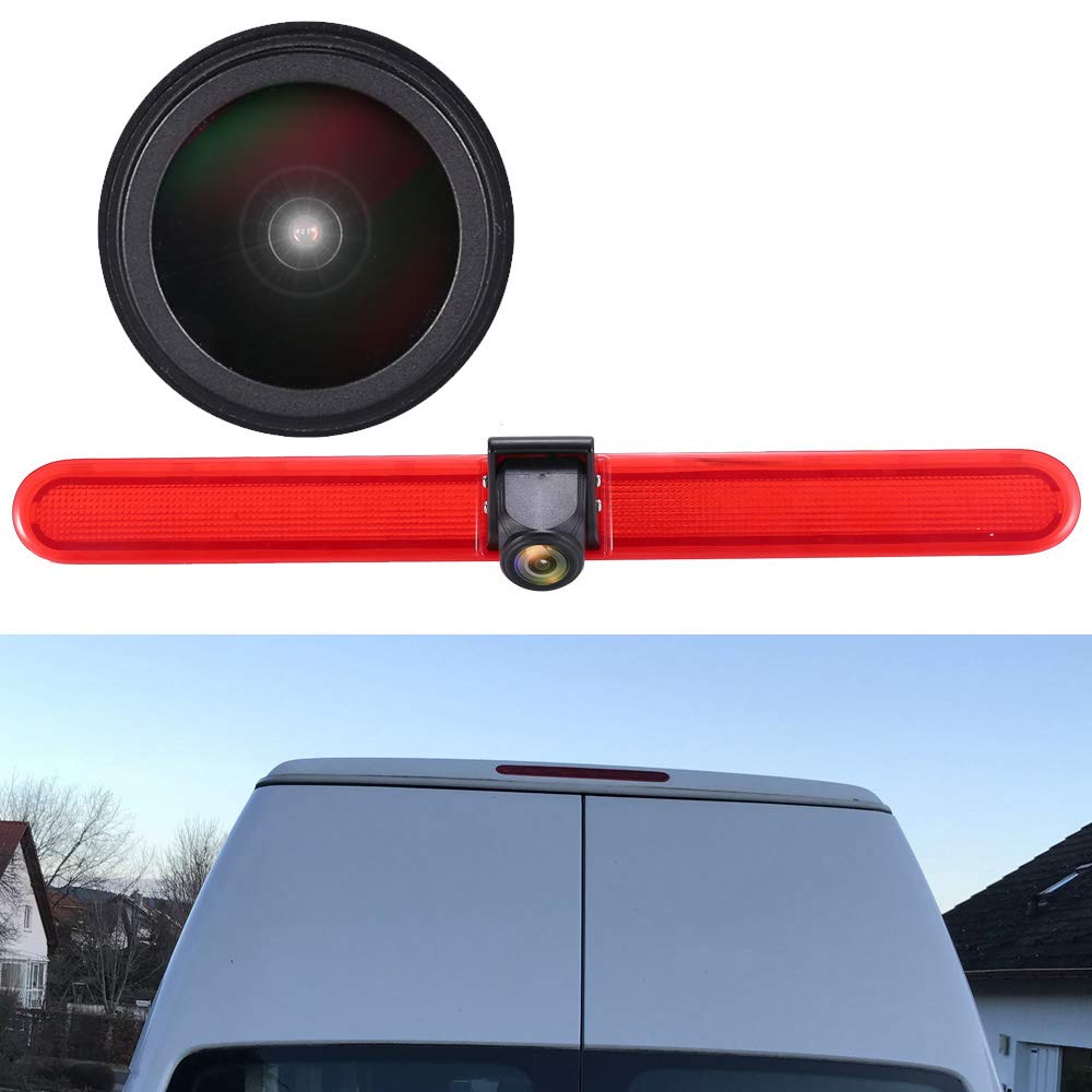 1280 * 720 pixels 1000TV lines Car Third Roof top mount Brake Light Rear View Backup 18mm Camera for T5 Multivan Caravelle Hochdach/T6 mit Hochdach/T5 Camper/Lupo 6X/Seat Arosa