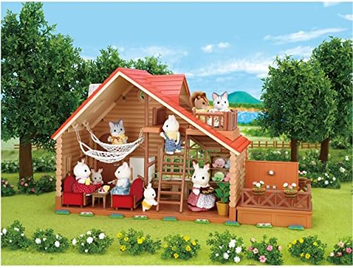 Vacation Home Lakeside Lodge Dollhouse With Balcony Railings