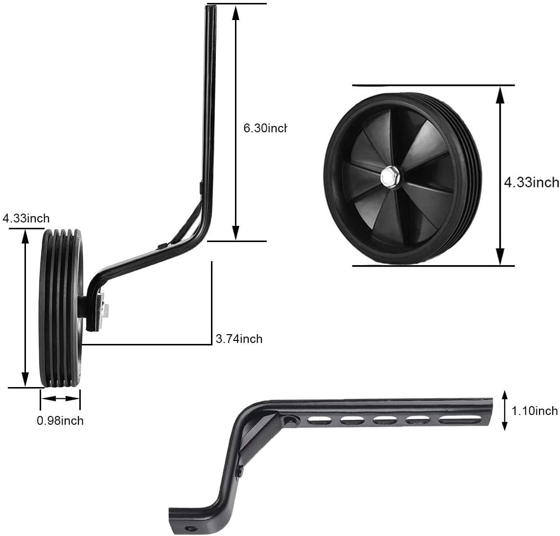 10 inch bike stabilisers