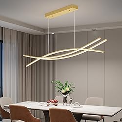Matven Modern Chandelier, Linear Pendant Light LED