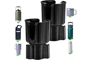 Car Cup Holder Expander Adapter,BITIANTEAM Compatible with Yeti 20/26/30/oz Nalgene 32/38oz,Hydro Flasks Large 32/40oz, Fits Most Holder, Diameter Bottles in 3.40"-4.0" (2pcs)