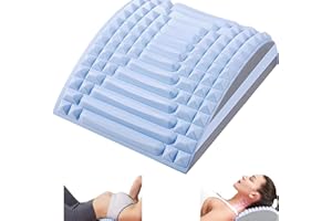 MINNIE MINORS Acemend Neck & Back Stretcher Refresh Neck & Back Stretcher Posture Corrector Lumbar Back Stretcher for Lower Back Pain Relief Adjustable Sciatica Pain Relief Device Lower Back Upper Back (Blue)