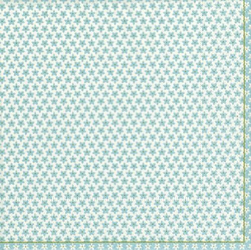 Entertaining with Caspari Calico Paper Luncheon Napkins, Blue, Pack of 20